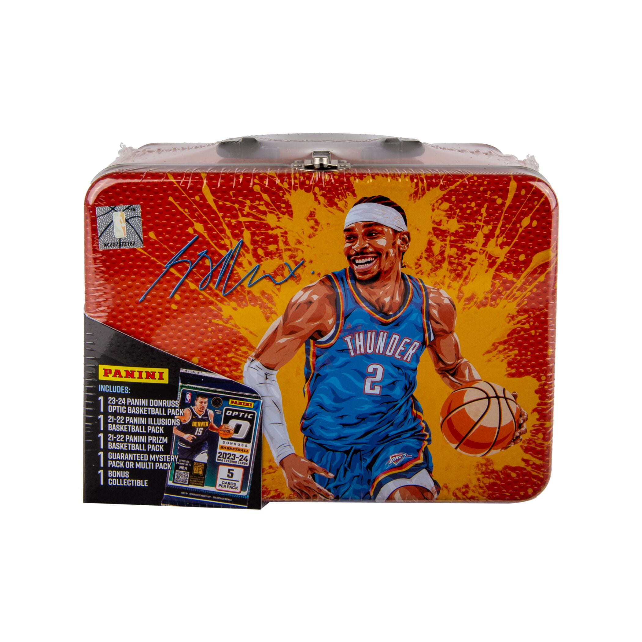 25 MJH PANINI BASKETBALL LUNCHBOX TIN