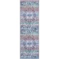 thumbnail image 1 of Unique Loom Tapis Médaillon Renaissance 2' x 6' Coureur Turquoise/noir, 1 of 1