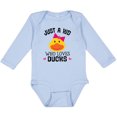 thumbnail image 3 of Inktastic Duck Lover Cute Girls Girls Long Sleeve Baby Bodysuit, 3 of 5