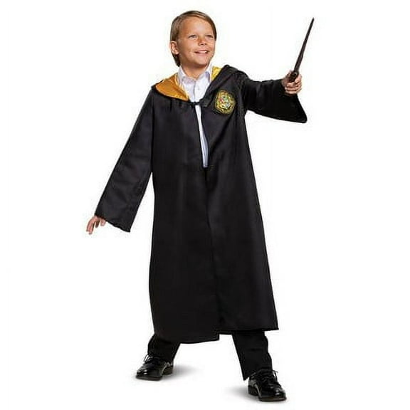 Halloween Kids' Harry Potter Hogwarts Halloween Costume Robe One Size, Gold