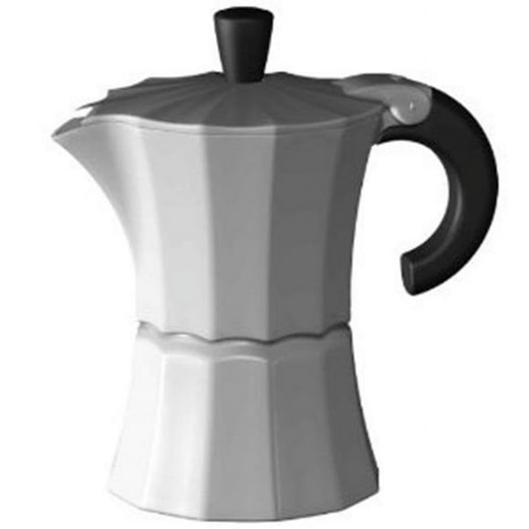 Gnali & Zani V210M-6 Morosina Express Stovetop Espresso Maker Aluminum Measures - 6 Cup