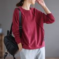 thumbnail image 3 of Sudaderas con capucha para mujer, sudaderas con cuello redondo, otoño invierno, holgadas, suaves, a la moda, para uso diario, nuevas, informales, estilo coreano, sudadera holgada para mujer, 3 of 4