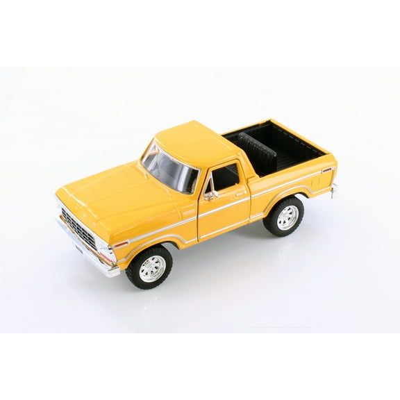 1978 Ford Bronco Custom, Yellow - Motor Max 79374WYL - 1/24 scale Diecast Model Toy Car