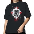 thumbnail image 2 of England Three Lions Women's Black T-shirt, 2 of 3