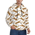 thumbnail image 2 of Fotbe Men's Hoodie with Leopard Print Pattern - Kangaroo Pocket Pullover Hooded Sweatshirt, Perfect for Daily Wear, Travel, and Home-X-Large, 2 of 7