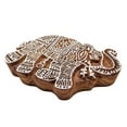 thumbnail image 2 of Wooden Textile Decorative Elephant Printing Block Hant Hand Carved Stamp, 2 of 3
