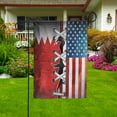 thumbnail image 2 of Flag Made In America With Bahraini Parts Bahraini American Friendship Root Proud House Flag, Double-Sided Decorative Outdoor Flag, Polyester Yard Flag 29.5 x 39.5 in, 2 of 5