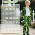 thumbnail image 7 of Xoenoiee Green Shamrock Print Boys Suit Kids Suits for Big Boys Toddler Formal Suits St. Patrick's Day First Communion Suit Kids Wedding Ring Bearer Outfit, 5-6 Years, 7 of 7