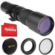 Opteka 500mm f/8 Telephoto Lens for Sony a9, a7R, a7S, a7, a6500, a6300, a6000, a5100, a5000, a3000, NEX-7, NEX-6, NEX-5T, NEX-5N, NEX-5R, 3N and other E-Mount Digital Mirrorless Cameras