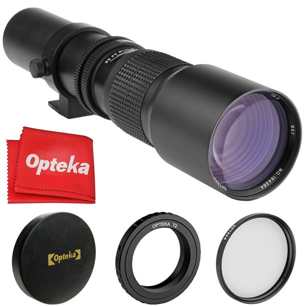 Opteka 500mm f/8 Manual Telephoto Lens for Canon EOS 80D, 77D, 70D, 60D