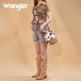 thumbnail image 2 of Wrangler Hobo Bags Large Crossbody Bags for Women Shoulder Purses with Striped Cotton Straps, Cow-Brown, 2 of 6