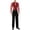 Red, variant on Men's Latin Salsa Dance Leotard Long Sleeve Glitter Ballet Dance Unitards with Straight Leg Trousers Blue S