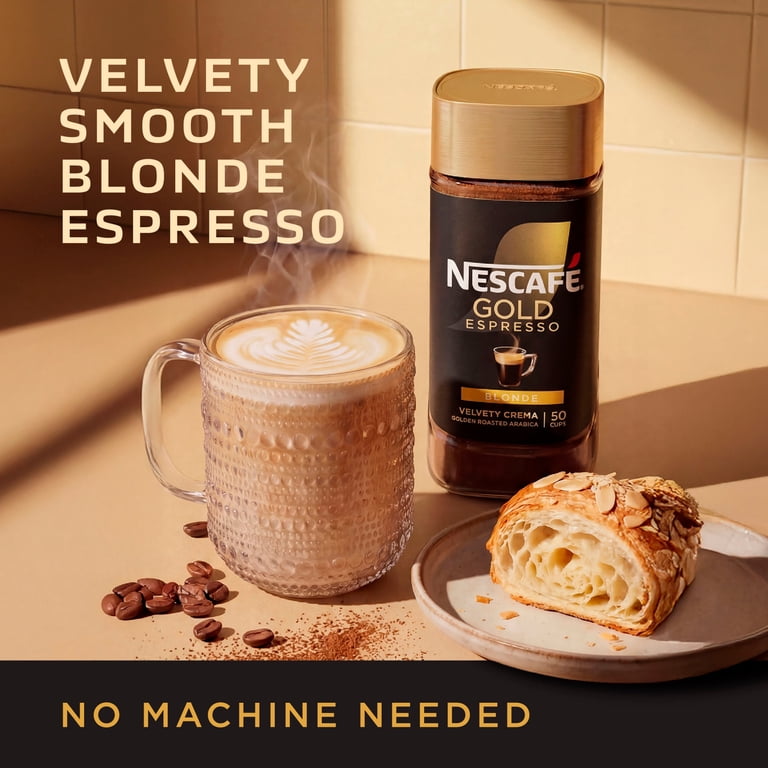 Nescaf√©, Instant Coffee, 3.5 oz, Blonde Espresso with Caf