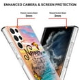 thumbnail image 4 of Feishell for Galaxy S22 Ultra Case, [Raised Lip Screen Drop Protection] Marble Shockproof Protective Slim Glossy Stylish TPU Durable Phone Cover For Samsung Galaxy S22 Ultra, Dream Chasing Butterfly, 4 of 5