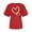 Red1, variant on Posijego Womens Heart Graphic T-Shirts Round Neck Casual Summer Short Sleeve Shirt Stretchy Soft Basic Tee Cute Tops