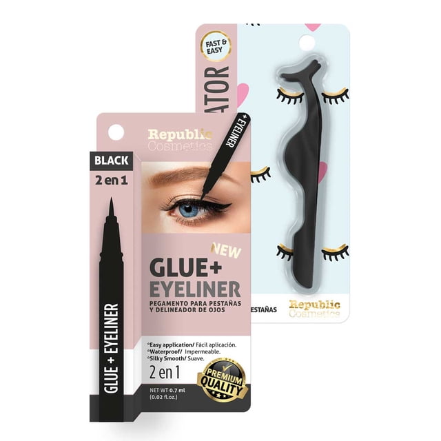 Set con aplicador de pestañas y delineador con adhesivo REPUBLIC COSMETICS