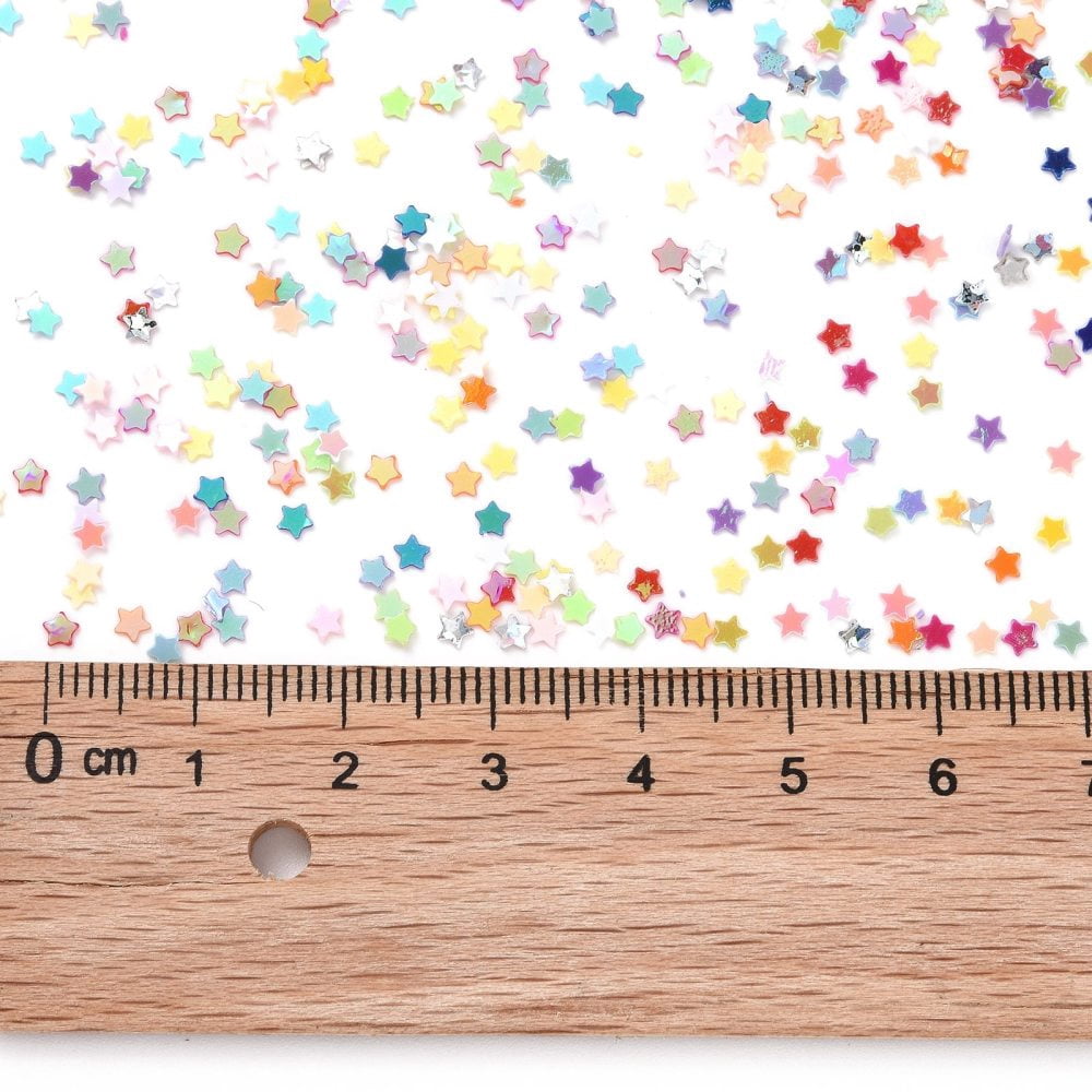 500gs Shining Nail Art Glitter Manicure Sequins Sparkly Paillette Tips Nail Star Mixed color 2.5x2.5x0.3mm