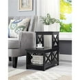 thumbnail image 2 of Pemberly Row Transitional Wood Two-Step Accent End Table in Black, 2 of 5