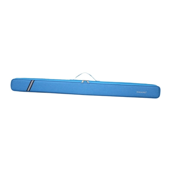Estuche para taco de billar de nueve bolas, soporte para taco de billar de dos agujeros, antiarañazos Azul