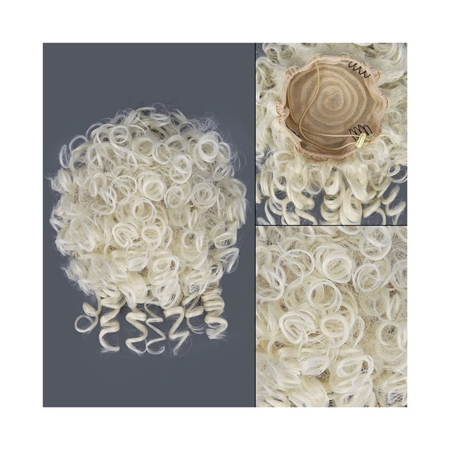 Messy Curly Hair Bun Extension Synthetic Tousled Updo Drawstring Ponytail Hairpiece