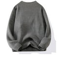 thumbnail image 4 of ZUKMRJPC Mens V Neck Sweaters Casual Long Sleeve Solid Color Loose Fit Knitted Sweater Lightweight Soft Comfy Basic Pullover Sweaters, 4 of 5