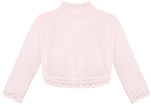 Lilax Baby Girls' Knit Long Sleeve Button Closure Bolero Cardigan Shrug 3-6 M