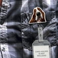 thumbnail image 5 of WIRESTER Set 2pcs Design Acrylic Key Card Holder Belt Clip Reel Id Badge Retractable - Basset Hound Dogs (S1), 5 of 6