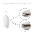 thumbnail image 4 of JUNWELL Mini Package Pouch Plastic Sealing Machine Heat Sealer Snack Food Bag Seal Tool, 4 of 7