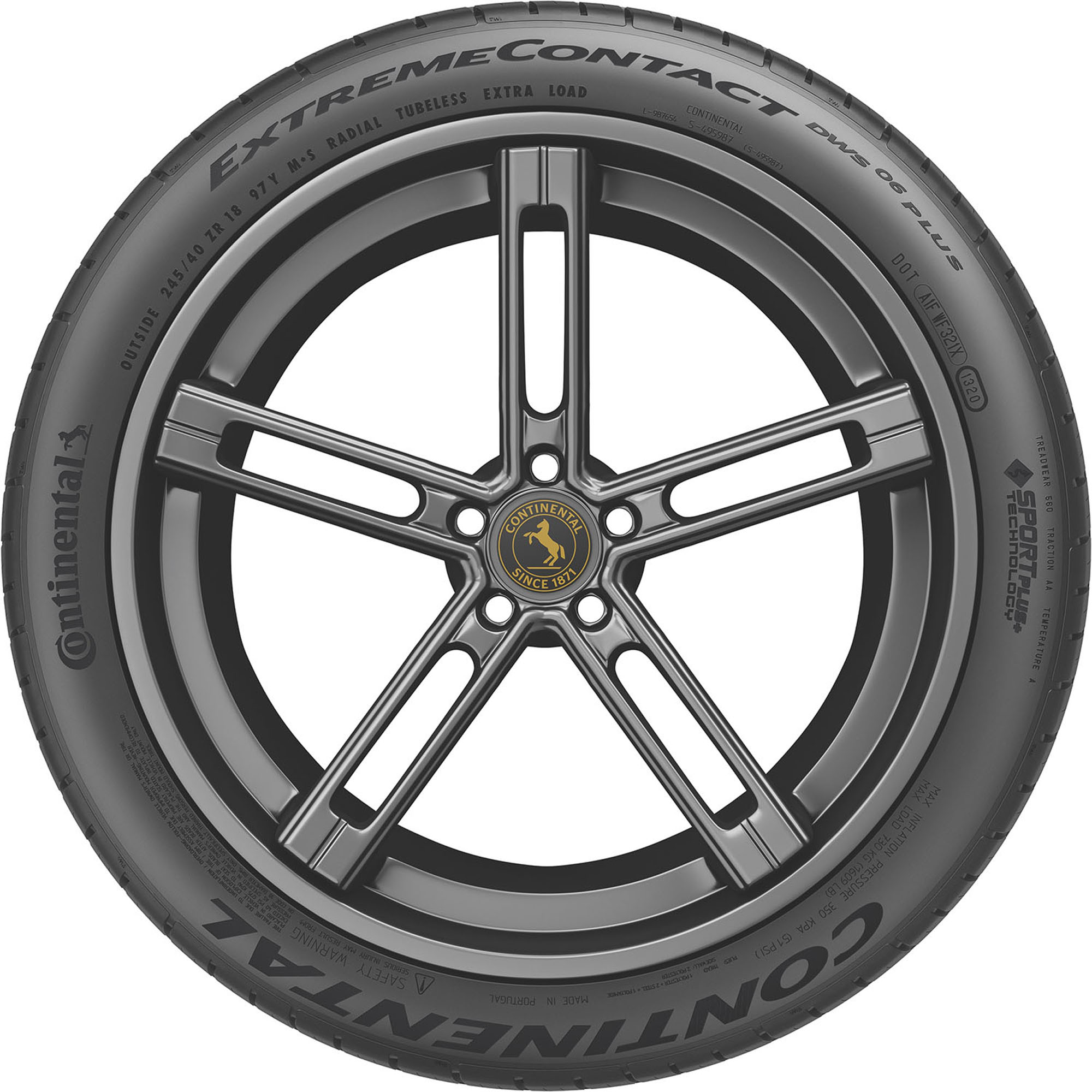 Continental ExtremeContact DWS06 PLUS UHP All Season 225/55ZR17 97W  Passenger Tire