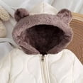 thumbnail image 7 of Baby Winter Fleece Lined Snowsuit Quilted Bear Ear Hooded Romper Full Zipper Warm Jumpsuit Outfit, 7 of 7