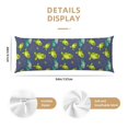 Body Pillow Cover, cute Frogs bee flower Soft and SkinFriendly Body