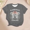 thumbnail image 4 of Trendfront Womens Nashville Music City Graphic T Shirts Crew Neck Short Sleeve Vintage Print Country Music Fan Casual Summer Relaxed Fit Top, 4 of 5