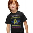 thumbnail image 2 of Star Trek Trek The Halls Ugly Christmas Kids T-Shirt for Youth Toddler Boys and Girls, 2 of 5