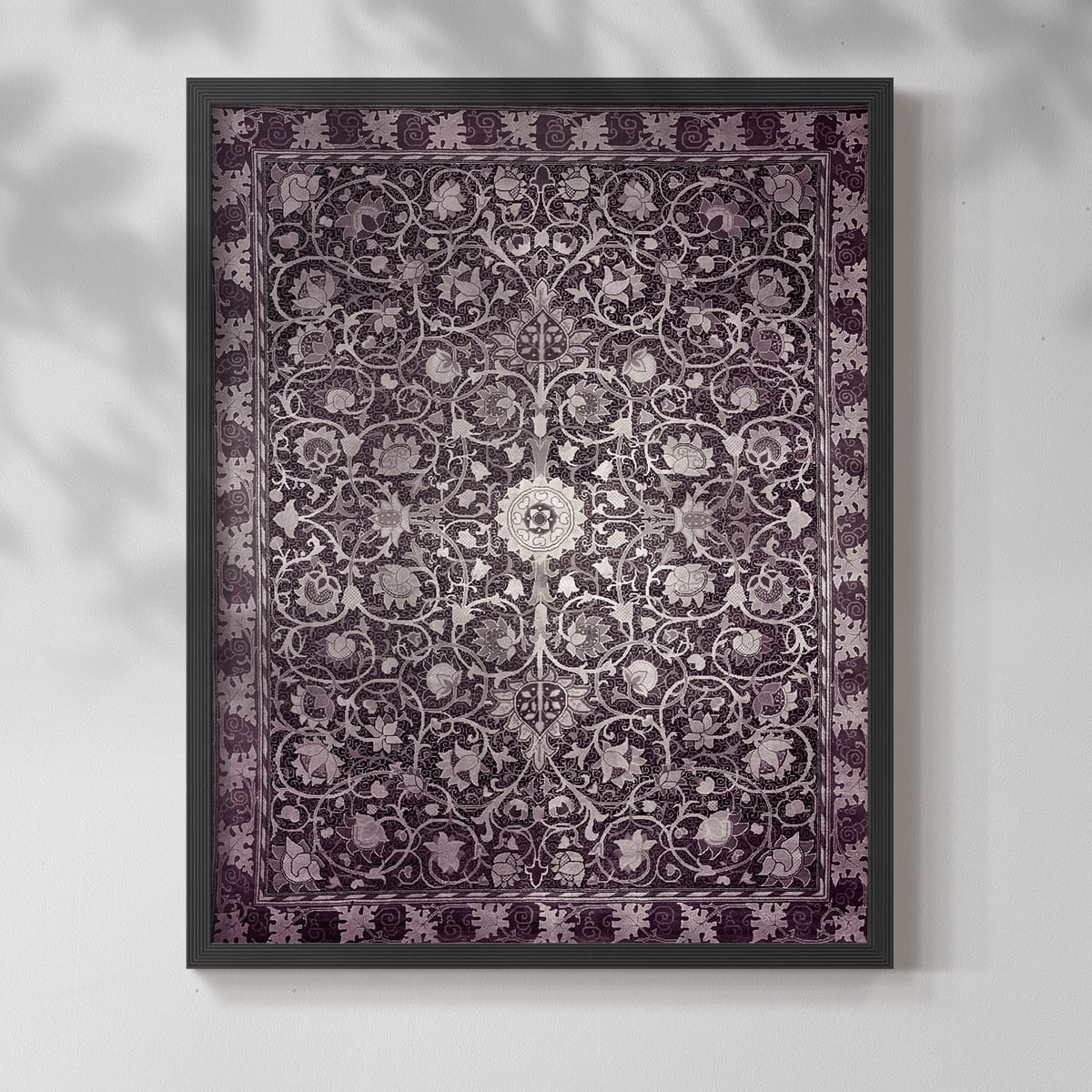 Vintage Abstract Print CIII - 14in. x 11in. Vintage Framed Print in Black Wood Frame