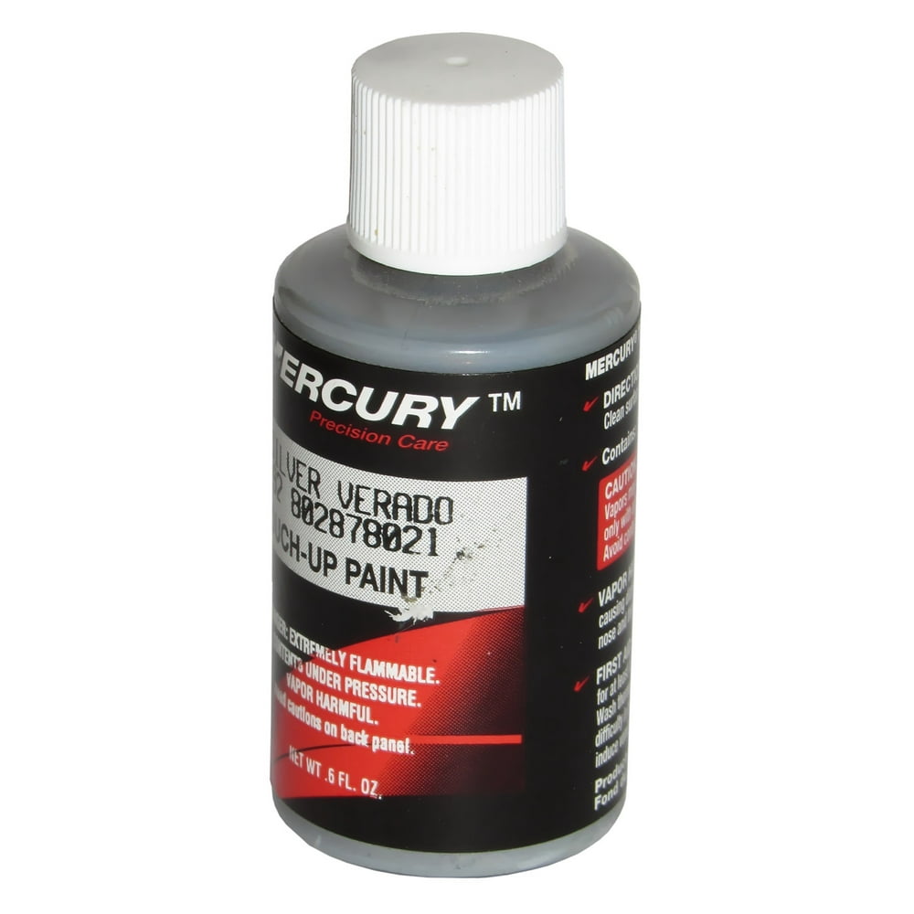 OEM Mercury Marine Silver Verado TouchUp Paint, 6 oz Brush in Cap, 92