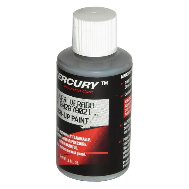 OEM Mercury Marine Silver Verado TouchUp Paint, 6 oz Brush in Cap, 92