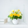 thumbnail image 5 of Centre de Table Fleurs pour Maison Élégant Présentoir de Roses Roses Réalistes pour Salon Arrangement Intérieur Différent, 5 of 5