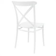thumbnail image 3 of Siesta Exclusive ISP254-WHI Chaise Extérieure en Résine Croisée Blanche - Ensemble de 2, 3 of 8