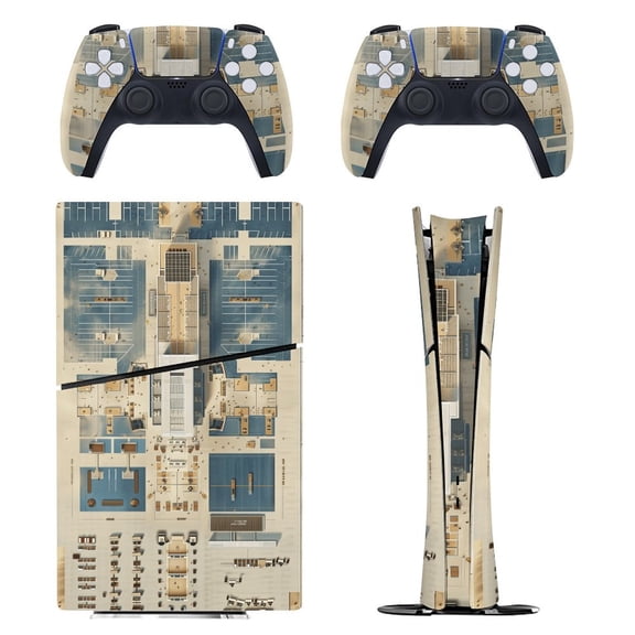 Skin Sticker for PS5 Slim Standard Disc Digital Edition Console and Controllers Decals for Playstation 5 (Boston,PS5 Disc Edition)