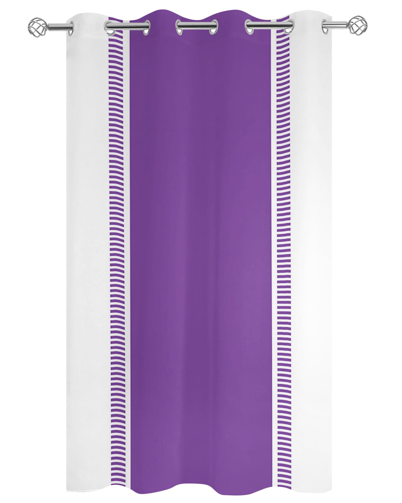 Purple Geometric Outdoor Curtains for Patio, Modern Striped Abstract Art Aesthetics Privacy Drapes Grommet Waterproof Outside Curtains for Porch/Cabana/Balcony 54"x 108", 1 Panel