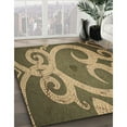 thumbnail image 3 of Ahgly Company Machine Washable Indoor Square Transitional Metallic Gold Area Rugs, 8' Square, 3 of 7