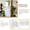 thumbnail image 6 of Shoe Cabinet with 3 Flip Drawers, Multifunctional Hall Tree with Mirror, Freestanding Entryway Shoe Rack with 6 Hanging Hooks, 6 of 8