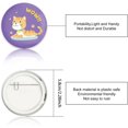 thumbnail image 2 of 9Pcs Animals Themed Pinback Buttons Tiger Sheep Cow Elephant Brooch Pins Button Badges, 2 of 7