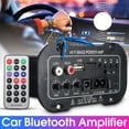 thumbnail image 4 of Amplificador digital para coche de 5 pulgadas, amplificador Bluetooth, amplificador de potencia de graves HiFi, estéreo, USB, TF, mando a distancia, accesorios para el hogar y el coche, 4 of 9