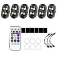 thumbnail image 2 of Yunuuuoa 3 Packs LED Strobe Lights with Remote Control, Multi-Mode Emergency Warning Lights for Cars, Motorcycles, Vehicles, Roadside Safety Flashing Beacon, USB Rechargeable Strobe Light Bar, 2 of 9