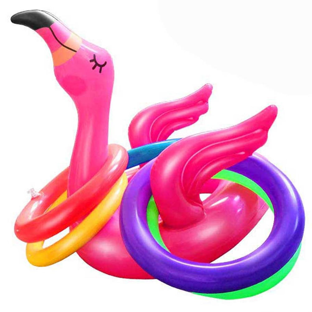 2 Jeu de Lancer Gonflable Flamant Rose, Jeu de Lancer d'Anneaux pour Enfants, Jeu de Chapeaux de Fête, Jouet de Piscine pour Enfants avec 8 Anneaux de Lancer de Jouets,pour Hawaii Summer 2 Jeu de Lancer Gonflable Flamant Rose, Jeu de Lancer d'Anneaux pour Enfants, Jeu de Chapeaux de Fête, Jouet de Piscine pour Enfants avec 8 Anneaux de Lancer de Jouets,pour Hawaii Summer