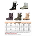 thumbnail image 2 of Frontwalk Ladies Snow Boots Lace Up Warm Shoes Round Toe Winter Boot Work Comfort Women Plush Lining Yellow 9, 2 of 9