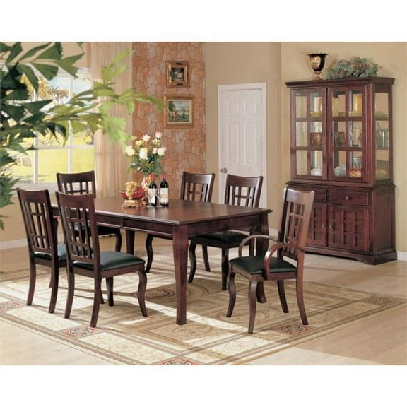 Coaster Newhouse 7 Piece Dining Set in Cherry
