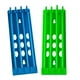 thumbnail image 1 of Soporte para anillas de patas de paloma de 2x4 filas, duradero, portátil, con estructura de soporte, estante de almacenamiento para accesorios de entrenamiento de aves, para colgar Verde y azul, 1 of 9