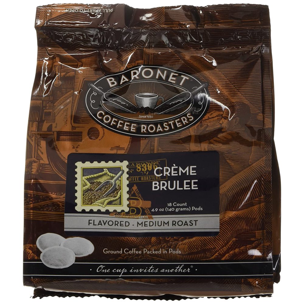 Coffee Crème Brulee Coffee Pods Bag, 54 Count